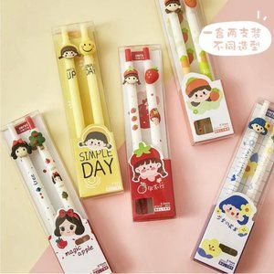 Kawaii Girl Retractable Gel Pen Set